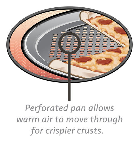 T-fal Airbake Pizza Pan Non-Stick, 15.75 Inches, Set of 2 1