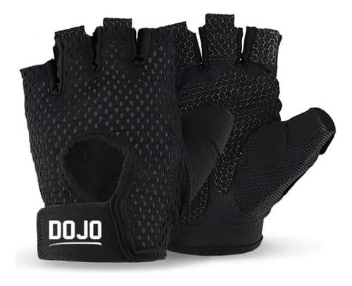 Dojo Black Weightlifting Gloves Size M 0