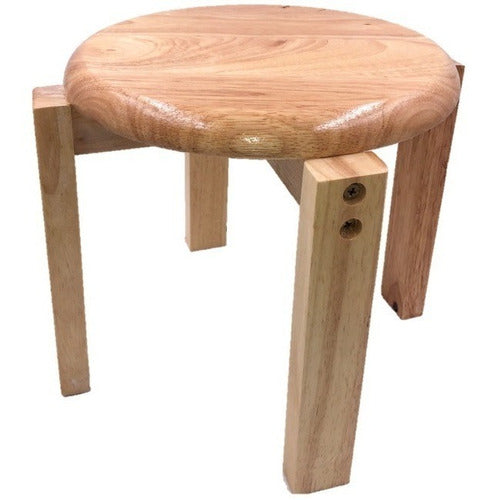 Banco Silla Madera Apilable De Niã±os - Asiento Banquito 0