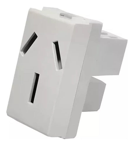 Jeluz Platinum 20A White Socket Module 0