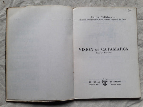 Vision De Catamarca - Carlos Villafuerte - Editor Crespillo 1