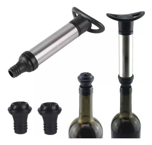 Home Love Vacuum Pump for Wine Aerator + 2 Sealing Stoppers 3