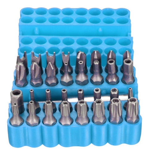 Conjunto De Chaves De Fenda Torx 33 Peças Invioláveis 2