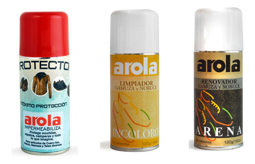 Arola Combo Protector + Cleaner + Suede Renovator 3