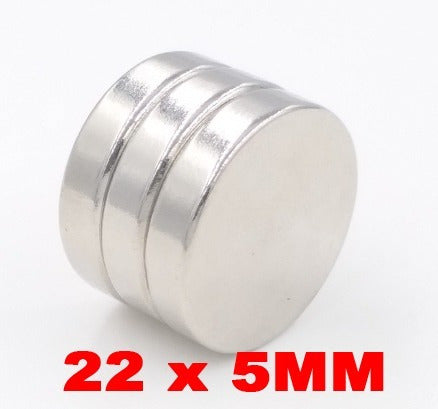 Imã De Neodímio Disco 22mm X 5mm * 6 Peças * 22x5 Mm 0