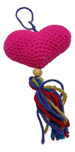 Crochet Heart Hanging Ornament 0