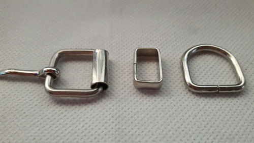 Set of 10 20mm Roller Buckles with Wire Pin and Half Moon 1
