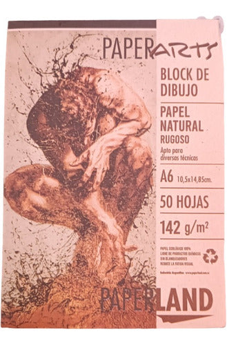 Block Arte A6 Rough Natural Paper 142g 50 Sheets Paperland 0