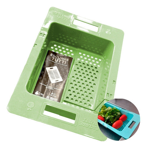 Geko Expandable Drain Rack for Fruits, Vegetables, and Dish Drying 0