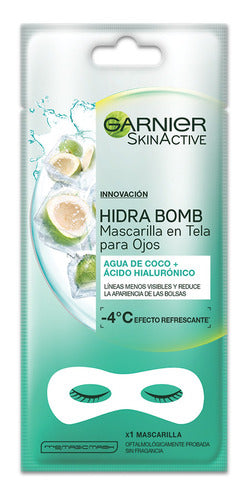 Garnier Skin Active Coco Eye Tissue Mask 6 units - Mascarilla En Tela Para Ojos Garnier Skin Active Coco 6U