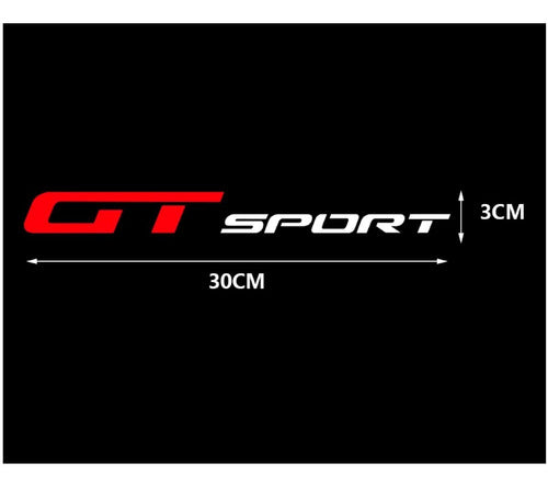 Calco Adhesivo Gt Sport Para El Auto Tuning Racing 1