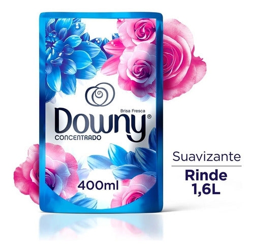 Suavizante Concentrado Brisa Fresca Repuesto Downy 4 X 400ml 2