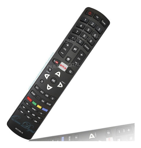 Queen Digital Smart Remote Control for Tcl Rca Hitachi Rc3100l14 C3100l18 0