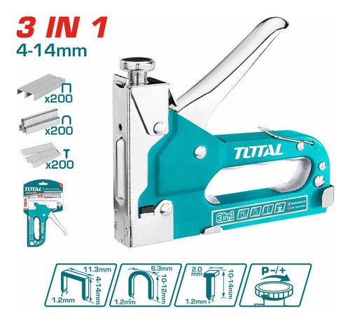 Total Grapadora 3en1 Ajustable Tht31143 Calidad Profesional 1