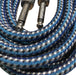 KWC Cable Plug-Plug Mallado Neon Azul 105D De 6 Metros 2