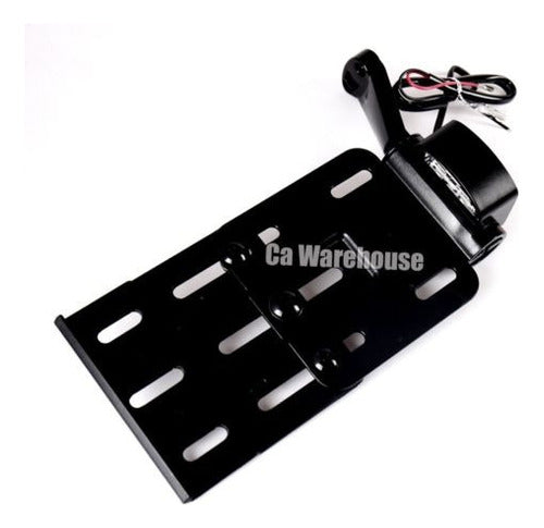 Ca Lado De Led Montaje Placa Negro Soporte Para Harley Sport 1