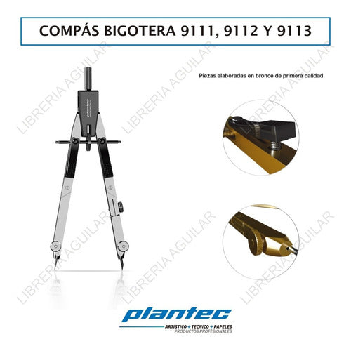 3 Compas Tecnico 9111 Plantec Bigotera Adaptador Doble Artic 2