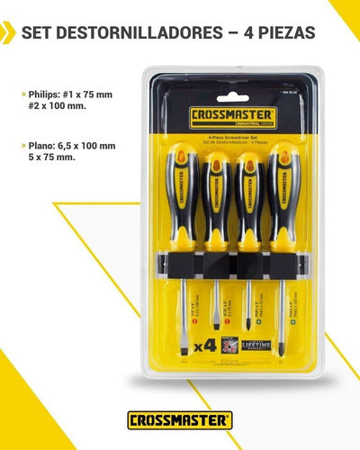 Crossmaster Professional Screwdriver Set - 4 Piece 2