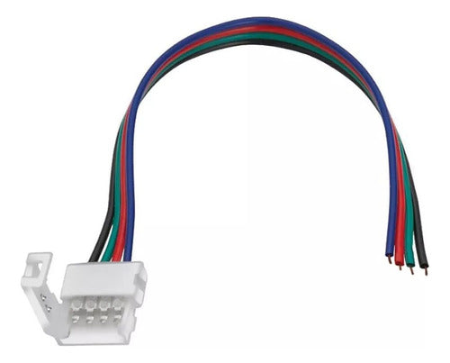 Connector for 5050 RGB LED Strip with Simple Cable by Macroled - Pack of 5 0