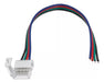 Connector for 5050 RGB LED Strip with Simple Cable by Macroled - Pack of 5 0