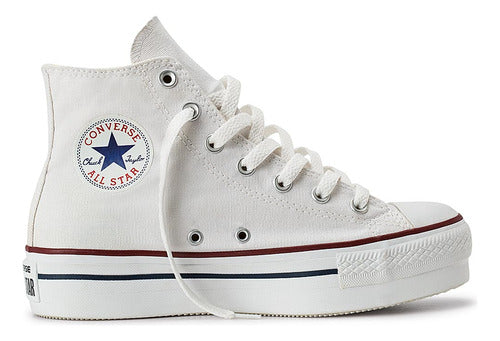 Converse All Star Plataforma Blancas 166584c Latinafy