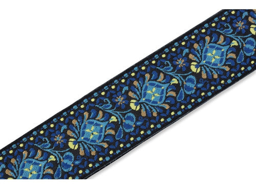 Levy's M8HTV Guitar Strap Blue Details 142cm 4