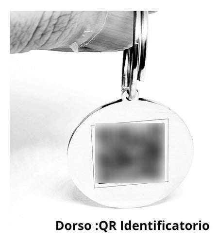 Pet ID Tag with Photo and QR Code 2