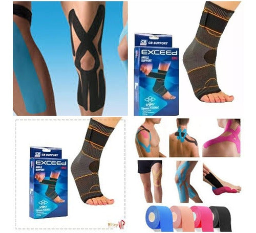 Tobillera Compresion Ajustable + Regalo Cinta Kinesiologica 0