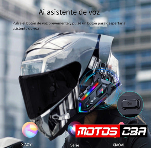 Intercomunicador Moto Mixio Y20max Manos Libres Motoscba 5