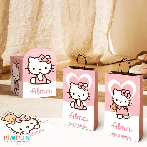 Kit Imprimible Hello Kitty - Textos Editables 1