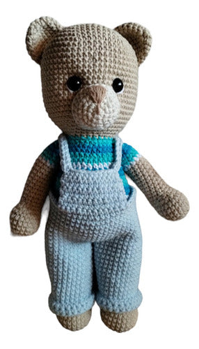 Crochet Teddy Bear Birth Kit with Customizable Hot Air Balloon Mobile 0