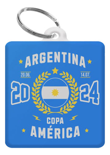 Sublismall Keychains Copa America 2024 | Customizable | Sold in Packs of 40 1