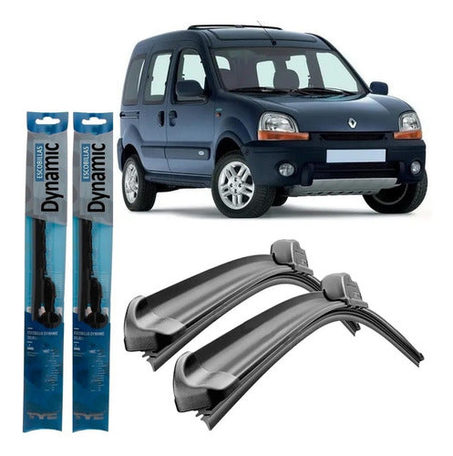 IMP Front Wiper Blade Kit Renault Kangoo 1998 1999 2000 2001 2002 0