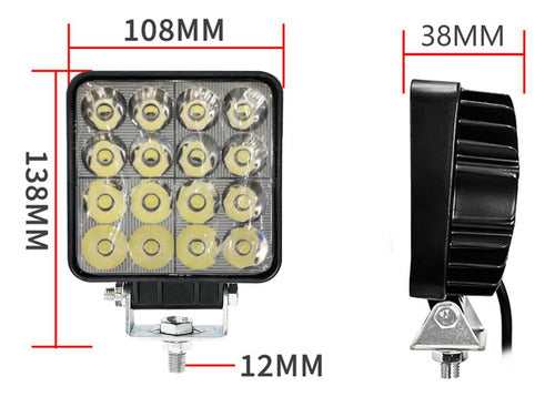 Luz De Trabalho Led, Luzes Led Luz De Condução, 38mm 1