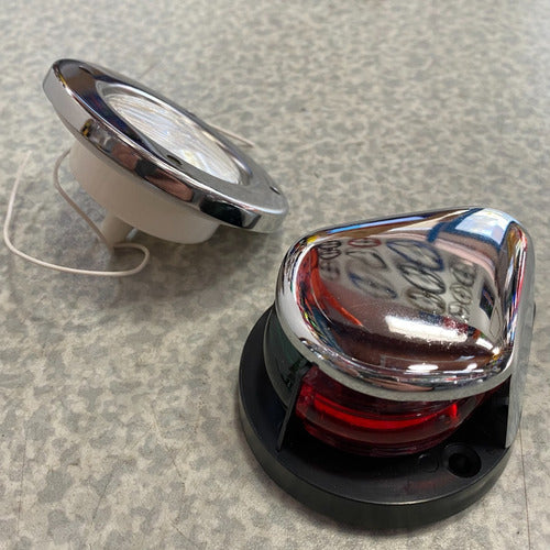 Navigation Lights Combo #13 Bow and Stern Stainless Steel Premium 1