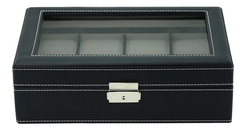 DG Leather Boxes Extra Large 8 Watch Box Case 1