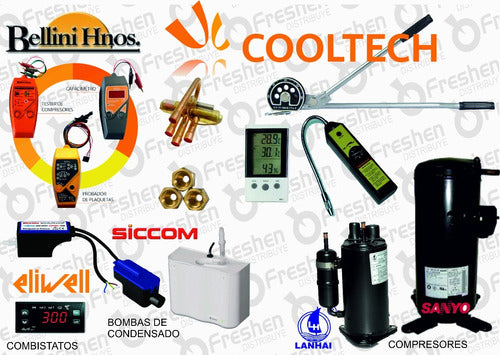 Cooltech Llave De Corte Tipo Bola 1/4 FM X 1/4 FH Refrigeracion Full 4