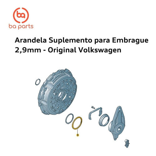 Arandela Suplemento Para Embrague 2,9 Mm Scirocco 2012 Al 2