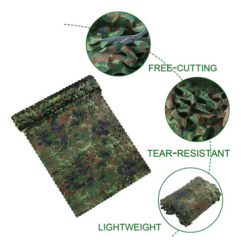 Red De Camuflaje Winway Caza Decoracion 2x3m - Aleman Camo 2