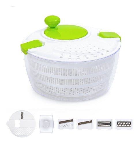 Jiayin Manual Salad Spinner and Mini Food Processor 0