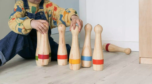 Lala Medium Wooden Bowling Set 2