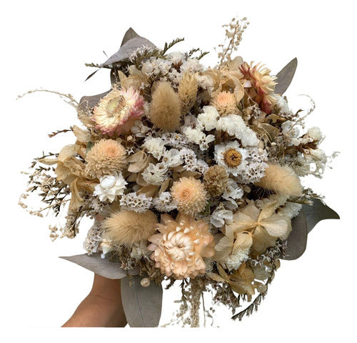 Dried and Preserved Flower Bouquet + Boutonniere 0