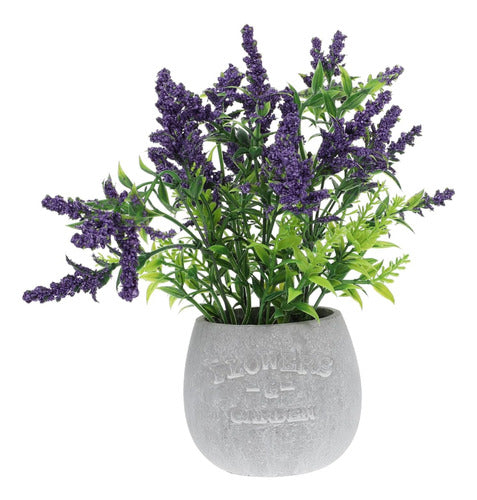 Amosfun Artificial Lavender Plant in Pot, Faux Lavender Flower for Bathroom 0