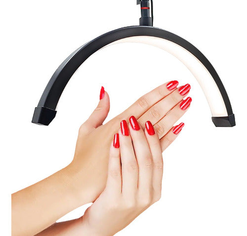 Luminária Arco Led Ring Light Nail Design Cílios Sobrancelha 6