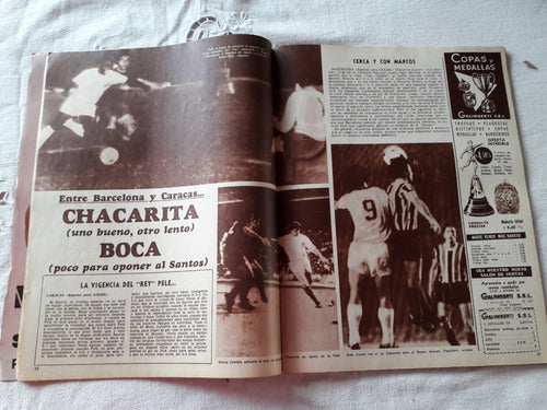 Goles Nº 1182 31/8/1971 Chacarita Boca - Pumas - Pairetti 3