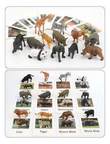 Figuras De Animales Realistas Para Niños, Juego Educativo 3