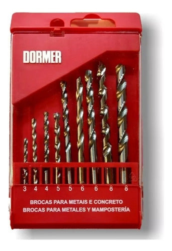 Dormer Juego Set Mechas Acero Rapido Widia Set 9 Piezas 0