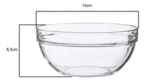 Luminarc Stackable 23 Cm Tempered Glass Salad Bowl 1