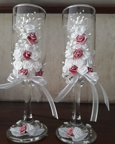 Rigoleau Copas Decoradas Brindis Novios 3