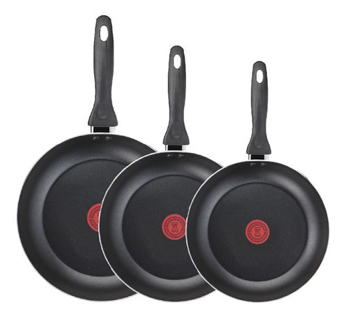 Tefal Easy Cook Non-Stick Frying Pan Set X3 0